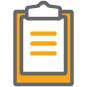 Clipboard text icon